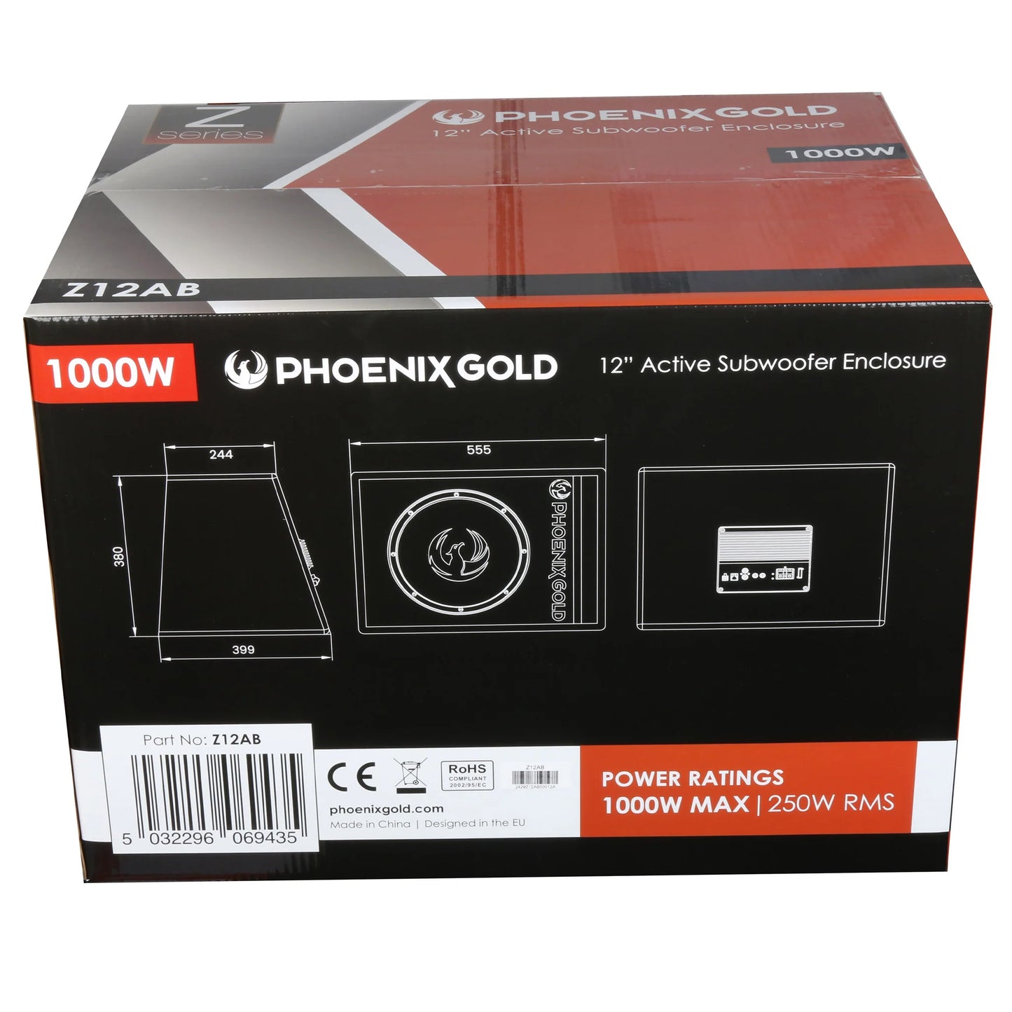 Subwoofer PHOENIX GOLD Z12AB 1000W 12”