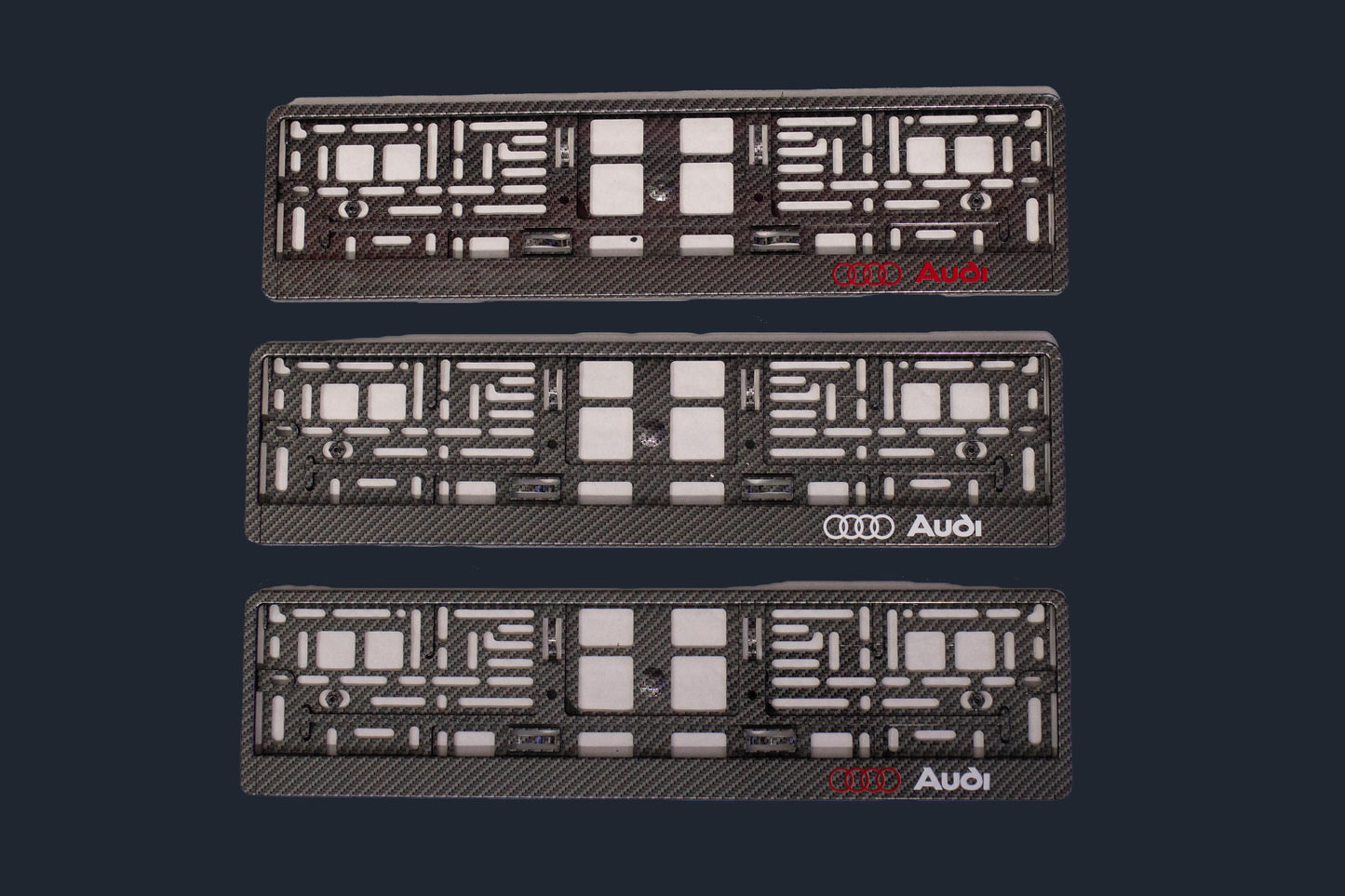 Support de plaque carbone universel Audi