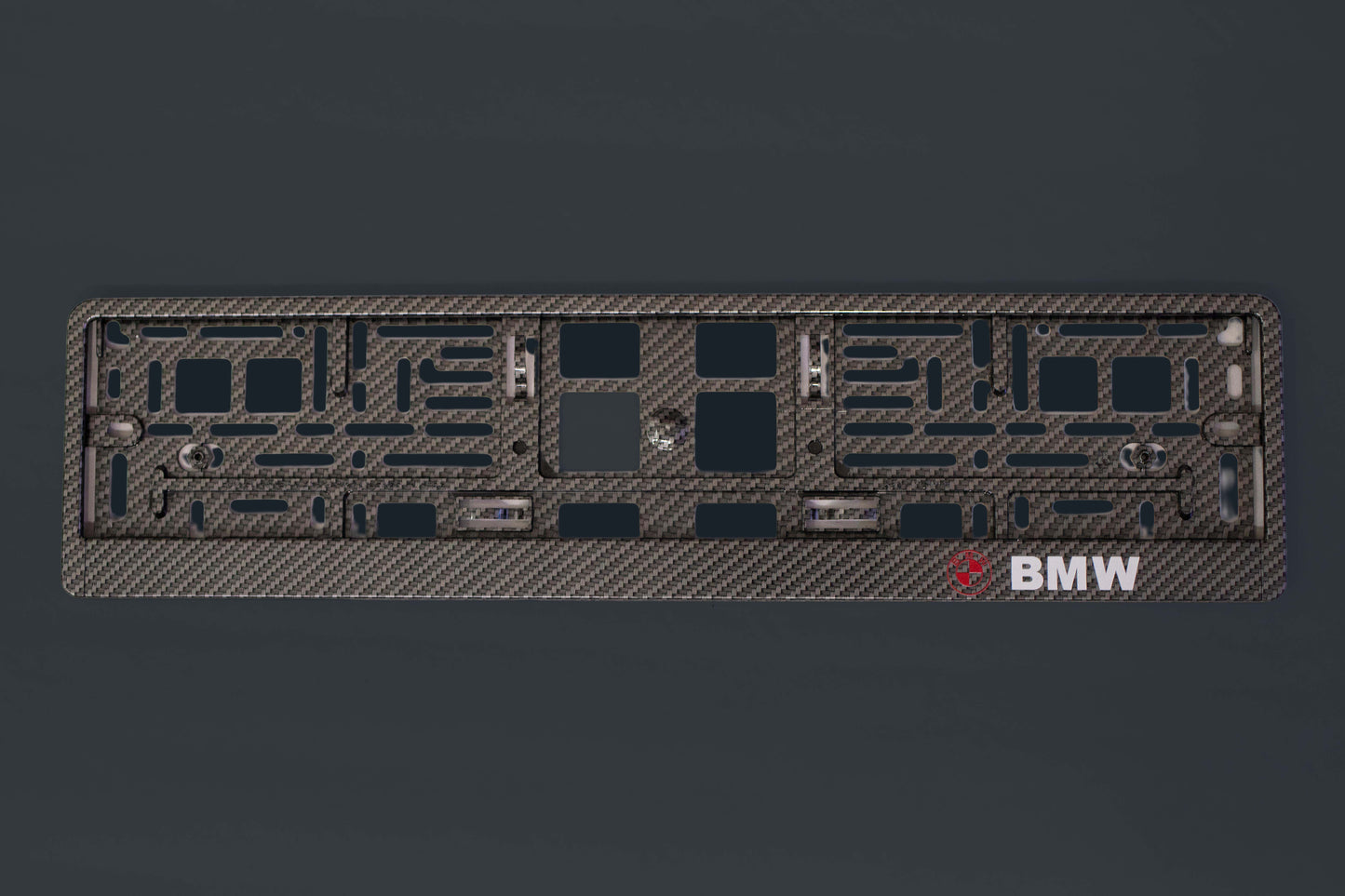 Support de plaque carbone universel BMW