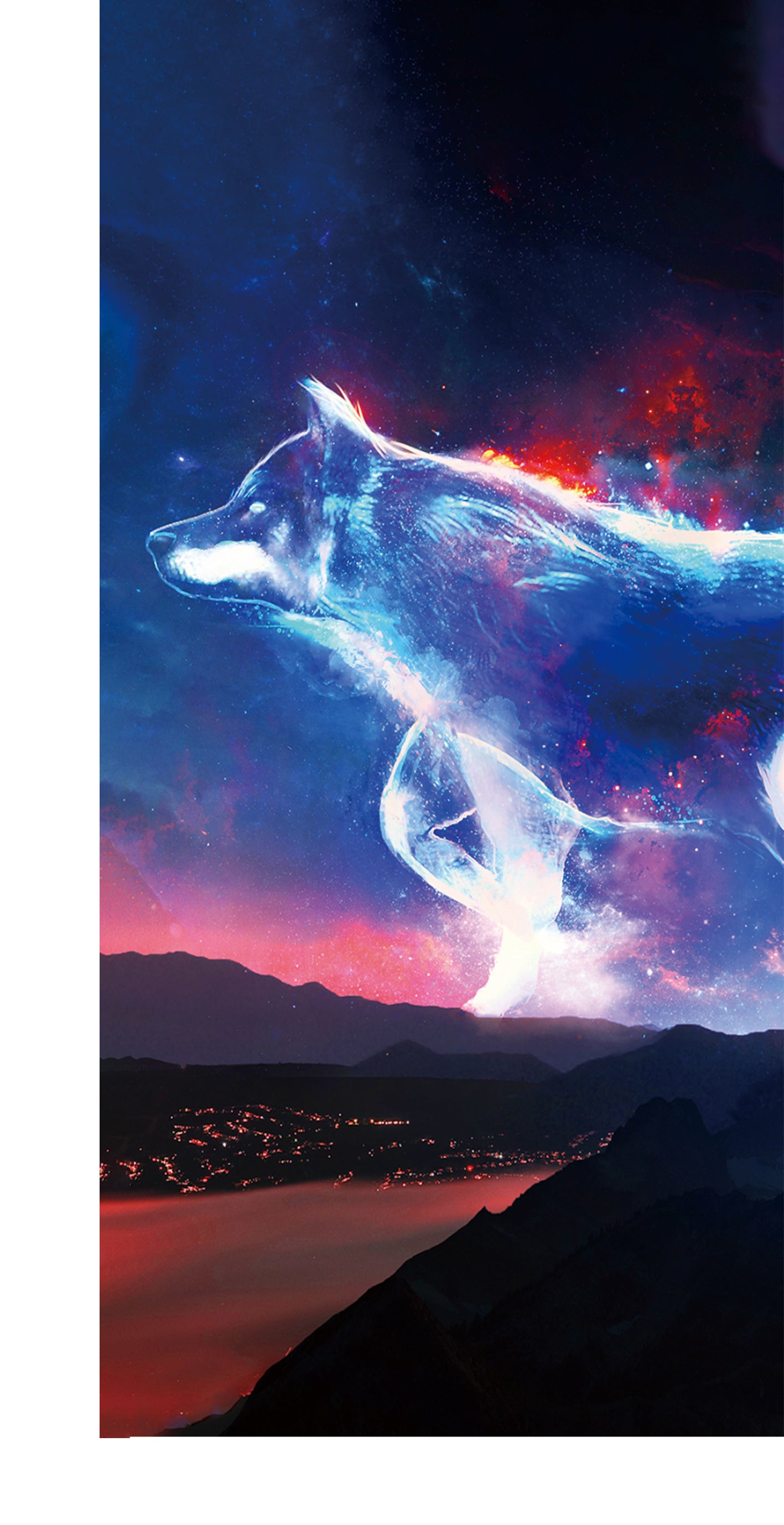 Coque de téléphone ICE-D "Galaxy Wolf"
