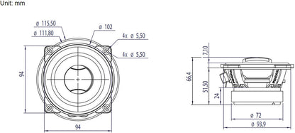 Haut parleur FOCAL PC 100