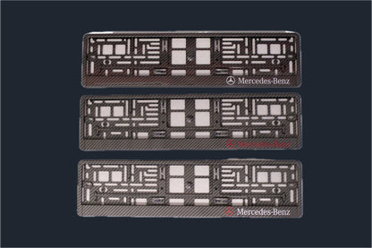 Support de plaque carbone universel Mercedes Benz