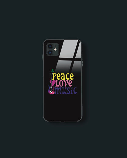 Coque de téléphone ICE-D "PEACE LOVE & MUSIC"