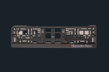 Support de plaque carbone universel Mercedes Benz