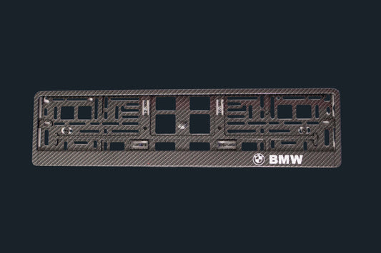Support de plaque carbone universel BMW