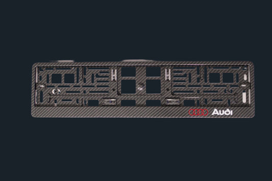 Support de plaque carbone universel Audi