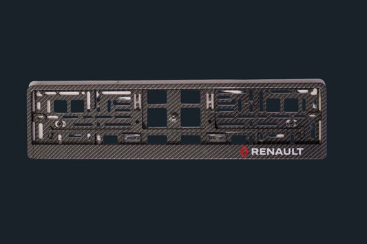 Support de plaque carbone universel Renault