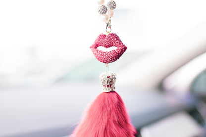 Accessoire rétroviseur à strasse Sweet Kiss