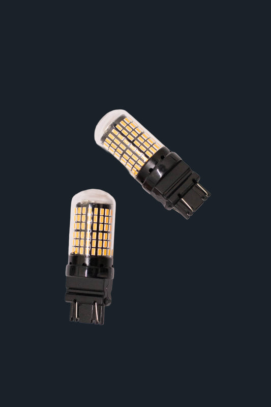 Ampoule LED T20 2 plots, Orange 12V