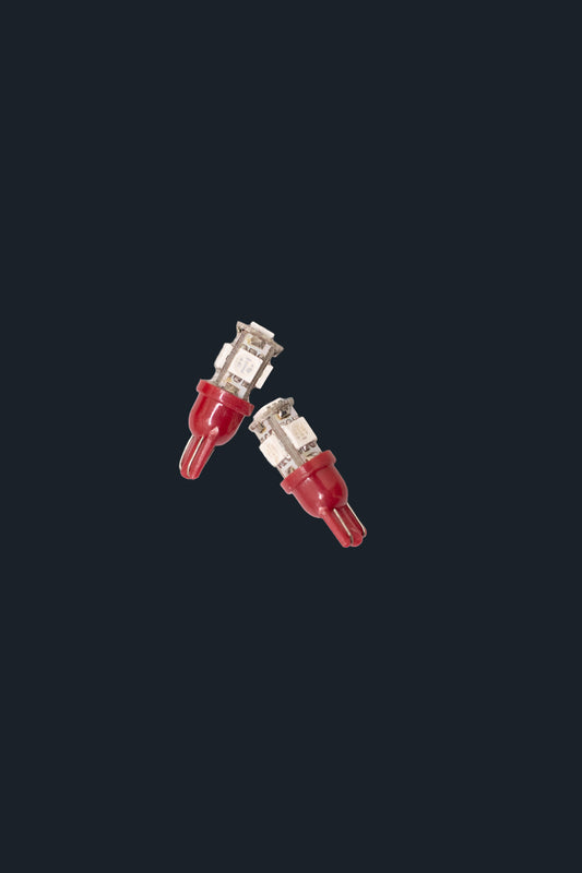 Ampoule LED T10, 12V, Rouge
